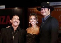 Danny Trejo, Jessica Alba y Robert Rodriguez fueron a llevar "Machete" al festival veneciano